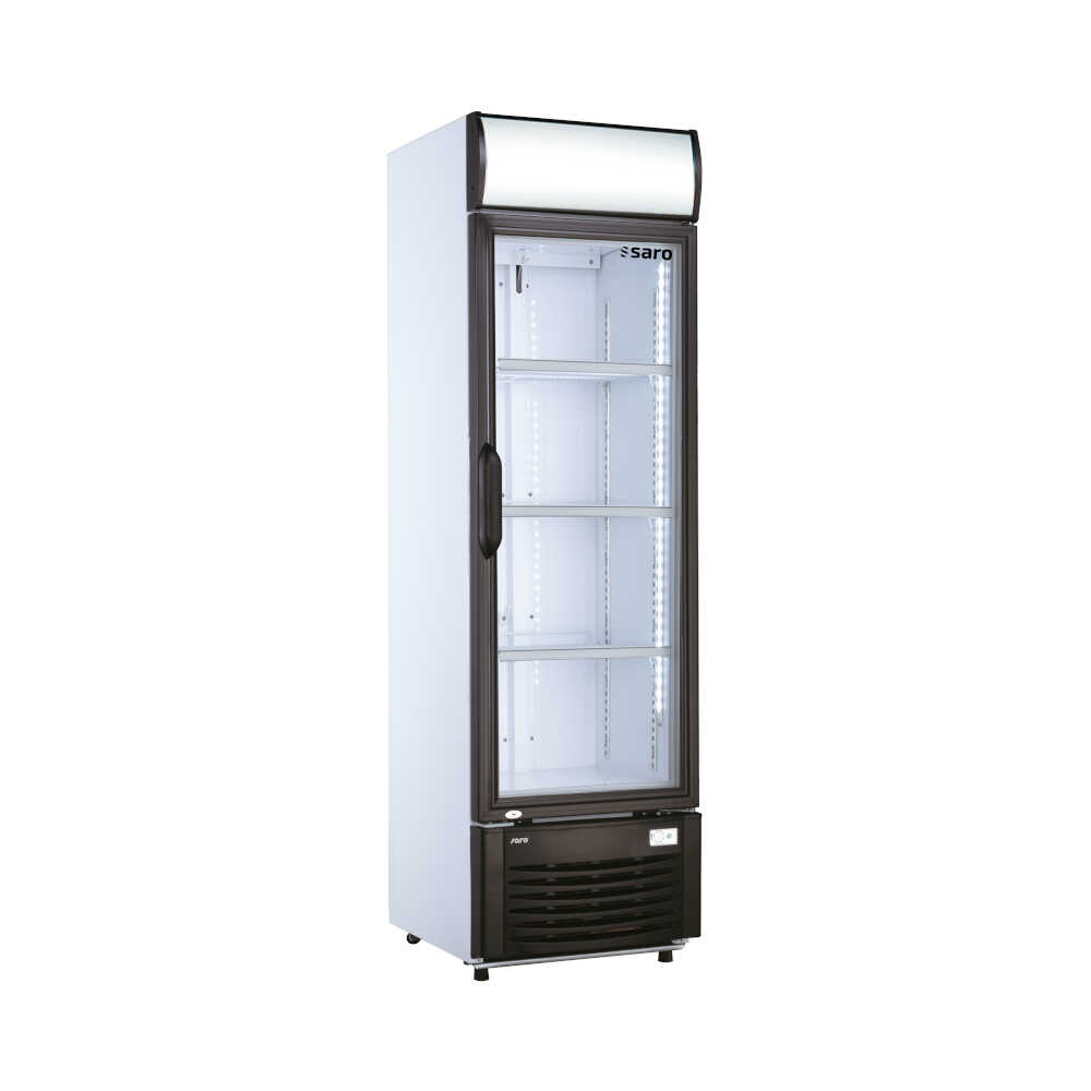 Saro Getränkekühlschrank mit Glastür und Display GTK 282M, 282 Liter, 0/+10°C, 530 x 590 x 1845mm