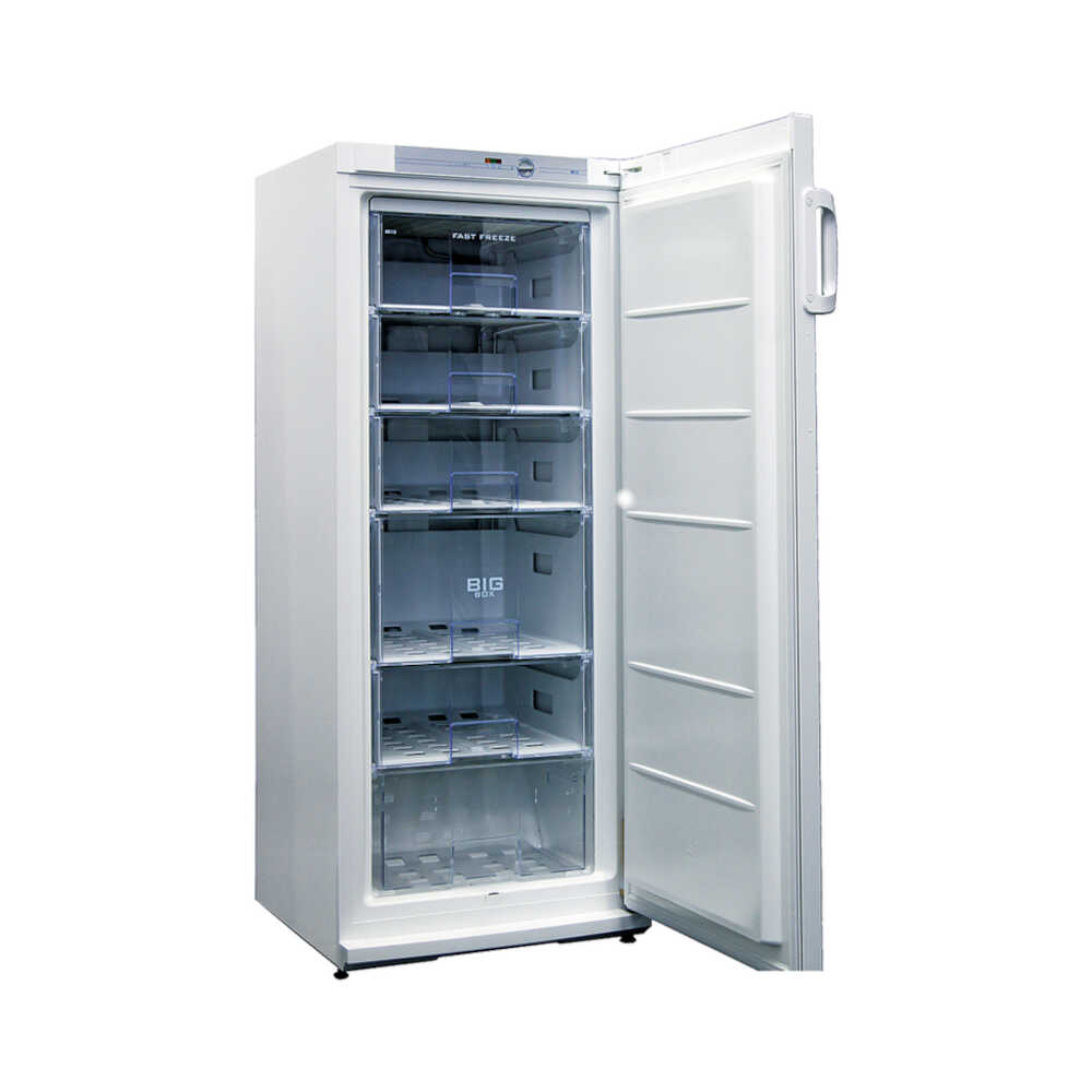 KBS Tiefkühlschrank mit Volltür TK 221 weiß, stille Kühlung, 202 Liter