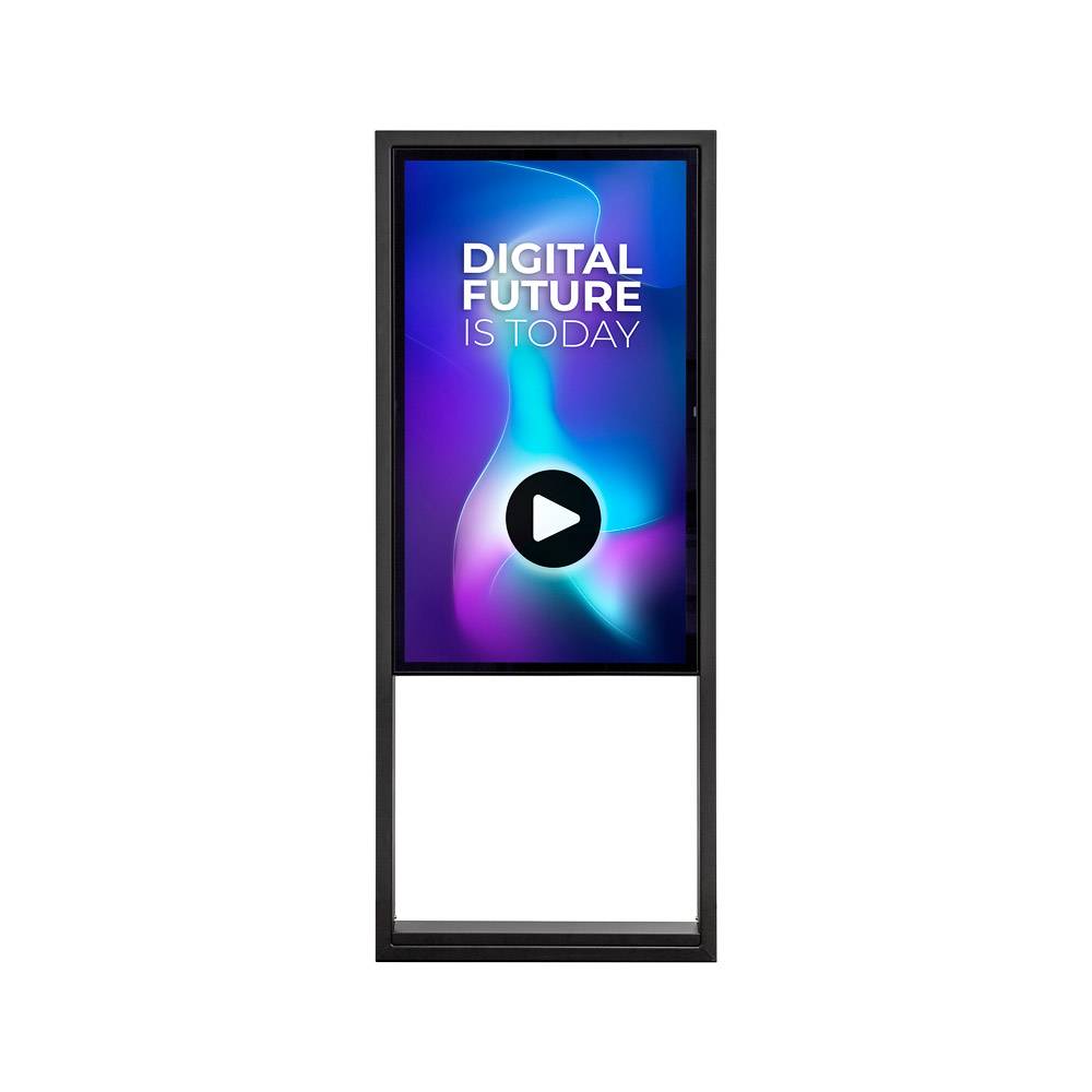 Digitale Outdoor Stele Design mit 55" Samsung Screen