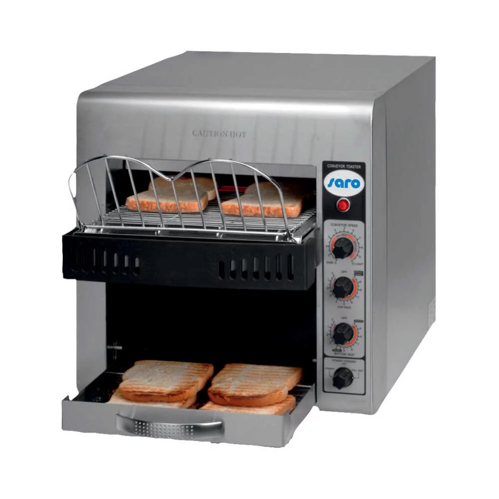Saro Durchlauf-Toaster CHRISTIAN, bis zu 360Toasts / Stunde, 3,0KW/230V, 370 x 580 x 400mm