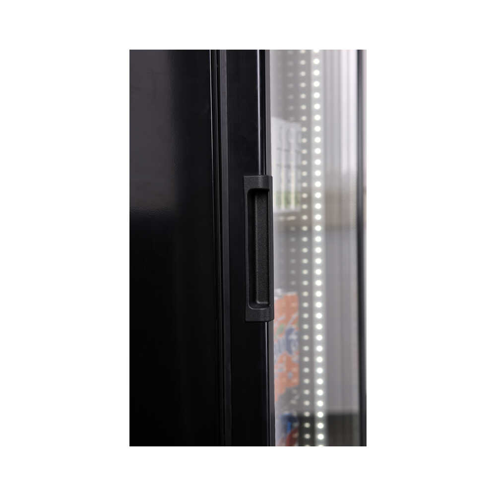 KBS Glastürkühlschrank FLK 365 schwarz mit Display, Umluftkühlung, 385 Liter  online kaufen