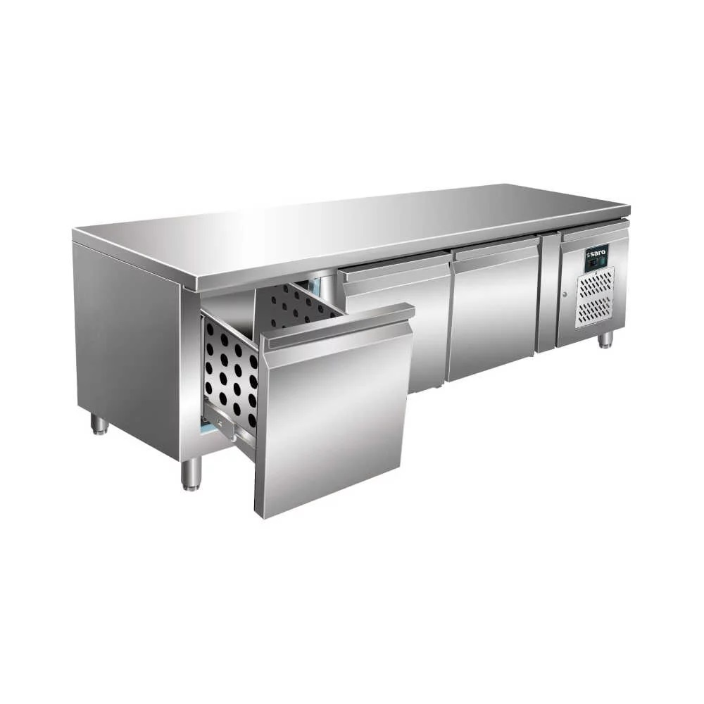 Saro Unterbaukühltisch UGN 3100 TN-3S, mit 3 Schubladen, -2/+8°C, 1795 x 700 x 650mm
