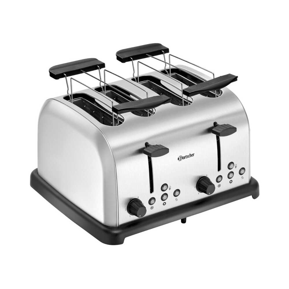 Bartscher Toaster TBRB40, für 4 Toastscheiben., 1480 Watt, 230V