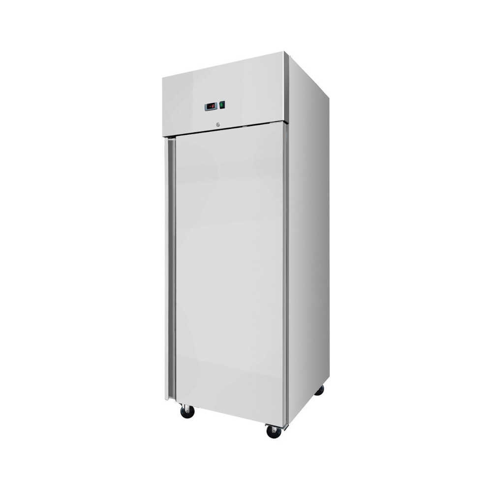 Skyrainbow Edelstahl Kühlschrank 400TN, ECO, statische Kühlung, 680 x 710 x 2010mm