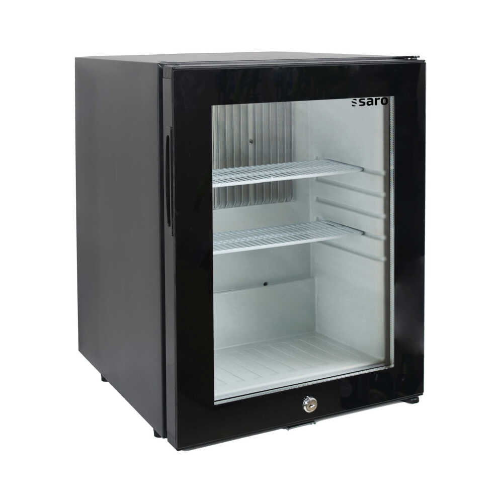 Saro Minibar Kühlschrank mit Glastür MB 40G, 36 Liter, +5/+14°C, 402 x 453 x 560mm